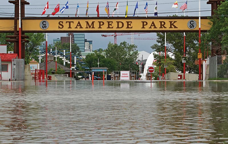 Flood stampede 1 — Warthog pump job — Calgary, AB